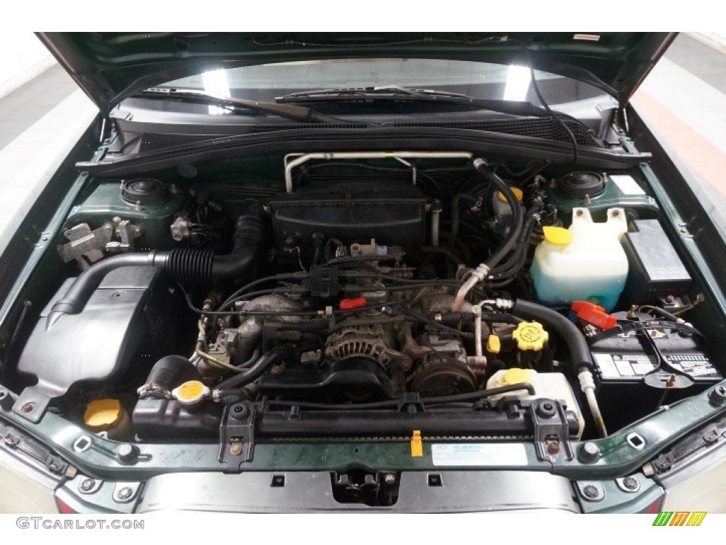 2003 Forester 2.5 X - Woodland Green Pearl / Beige photo #44