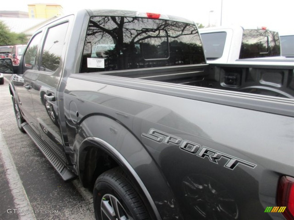 2016 F150 XLT SuperCrew - Magnetic / Black photo #6