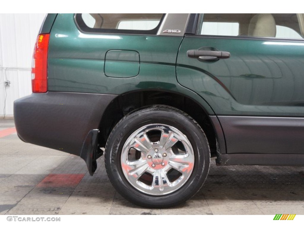 2003 Forester 2.5 X - Woodland Green Pearl / Beige photo #61