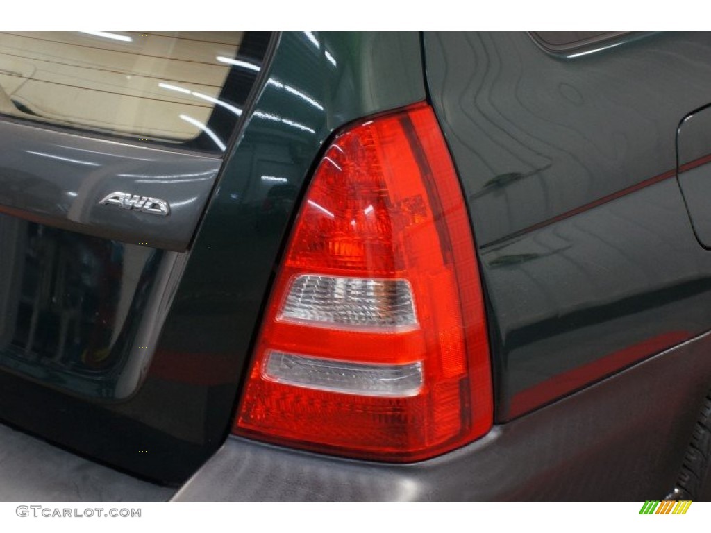 2003 Forester 2.5 X - Woodland Green Pearl / Beige photo #64
