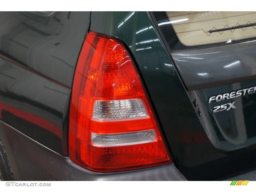 2003 Forester 2.5 X - Woodland Green Pearl / Beige photo #65