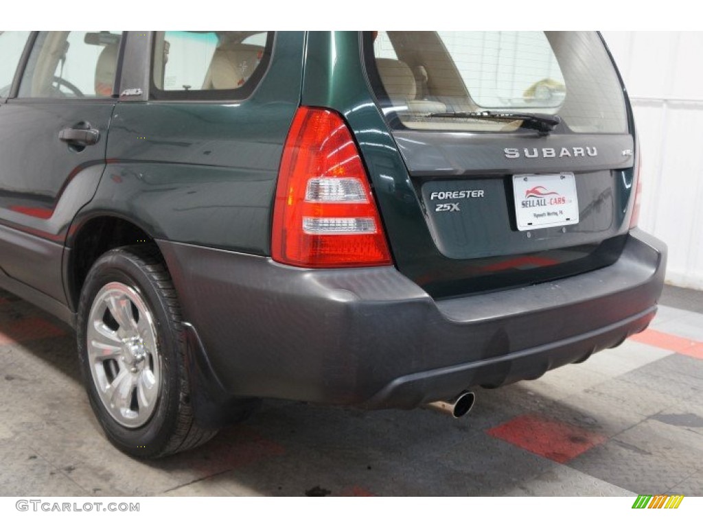 2003 Forester 2.5 X - Woodland Green Pearl / Beige photo #66
