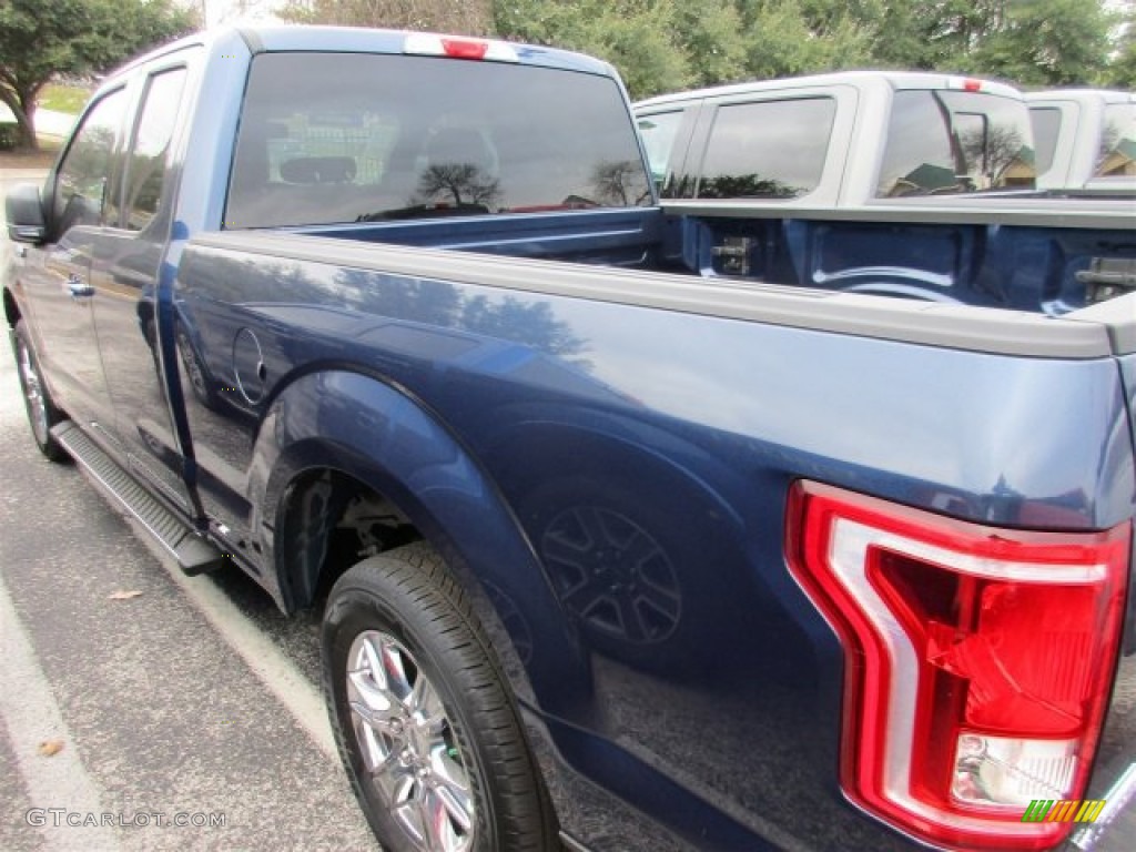 2016 F150 XLT SuperCab - Blue Jeans / Medium Earth Gray photo #5