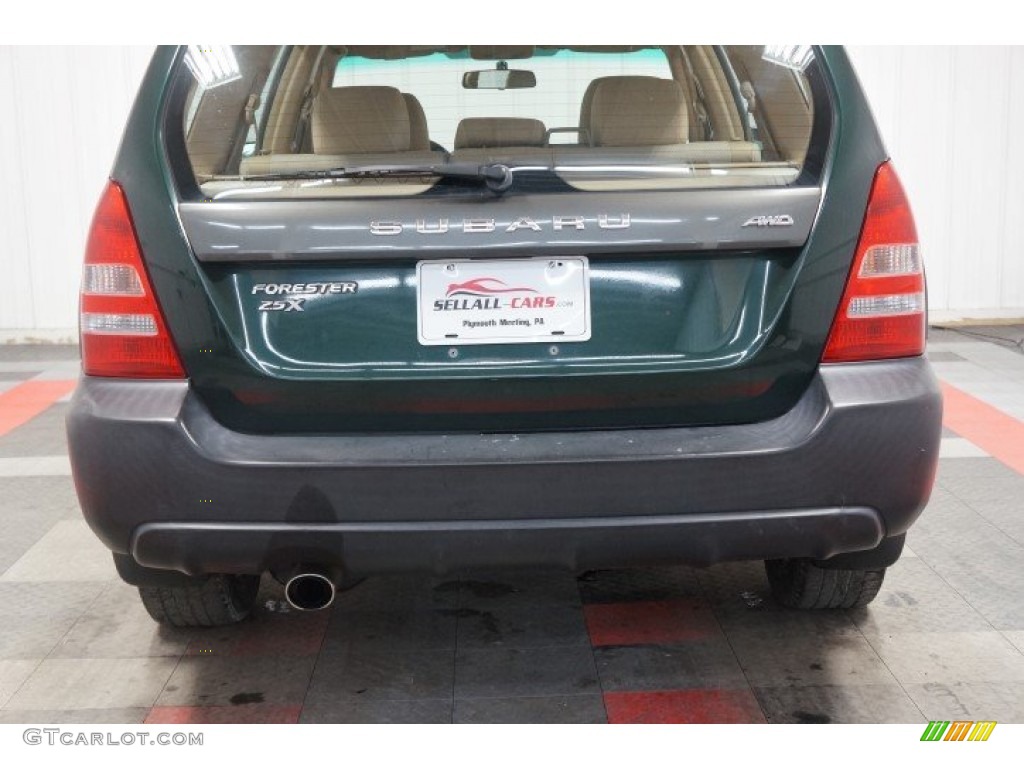 2003 Forester 2.5 X - Woodland Green Pearl / Beige photo #68