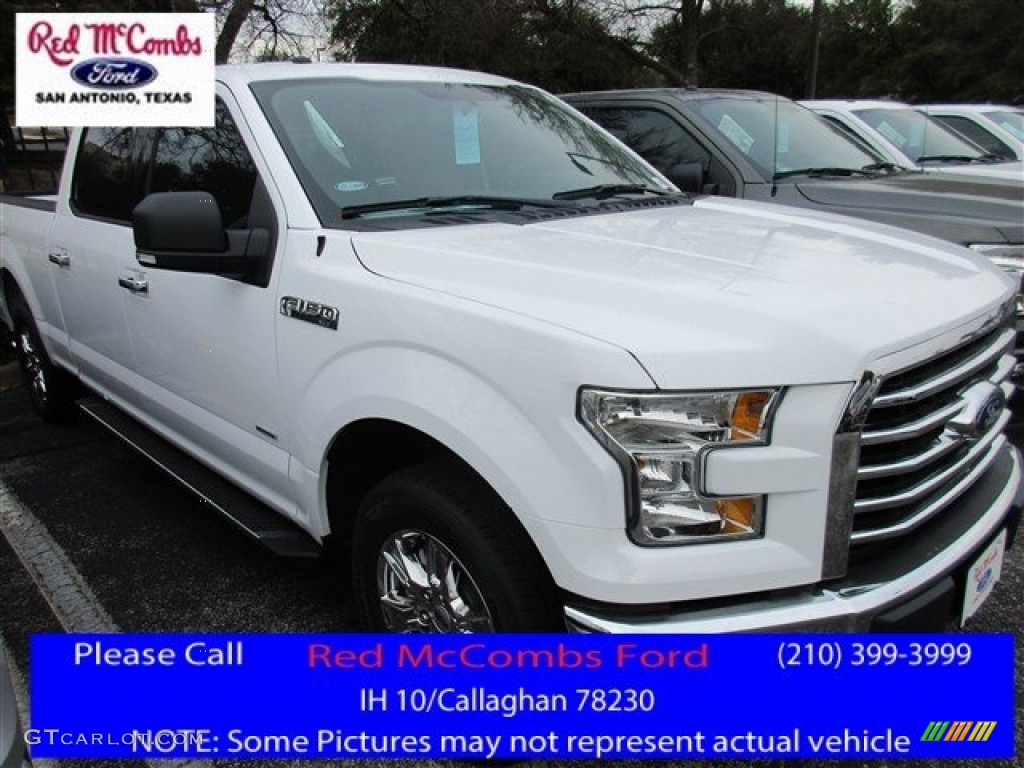 2016 F150 XLT SuperCrew - Oxford White / Medium Earth Gray photo #1