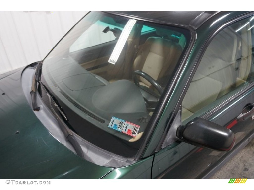 2003 Forester 2.5 X - Woodland Green Pearl / Beige photo #81