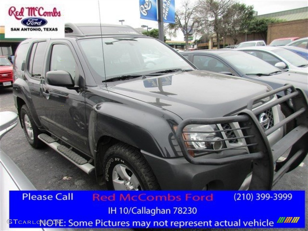 2010 Xterra S - Night Armor Metallic / Gray photo #1