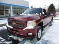 2013 Deep Ruby Metallic Chevrolet Silverado 2500HD LT Extended Cab 4x4  photo #18