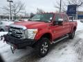 Vermillion Red - F250 Super Duty Lariat Crew Cab 4x4 Photo No. 4