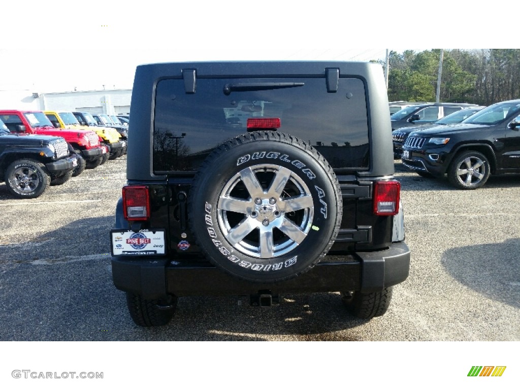 2016 Wrangler Unlimited Sahara 4x4 - Black / Black photo #5