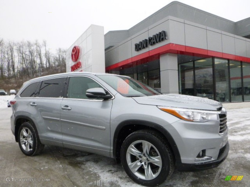 2015 Highlander Limited AWD - Silver Sky Metallic / Ash photo #1