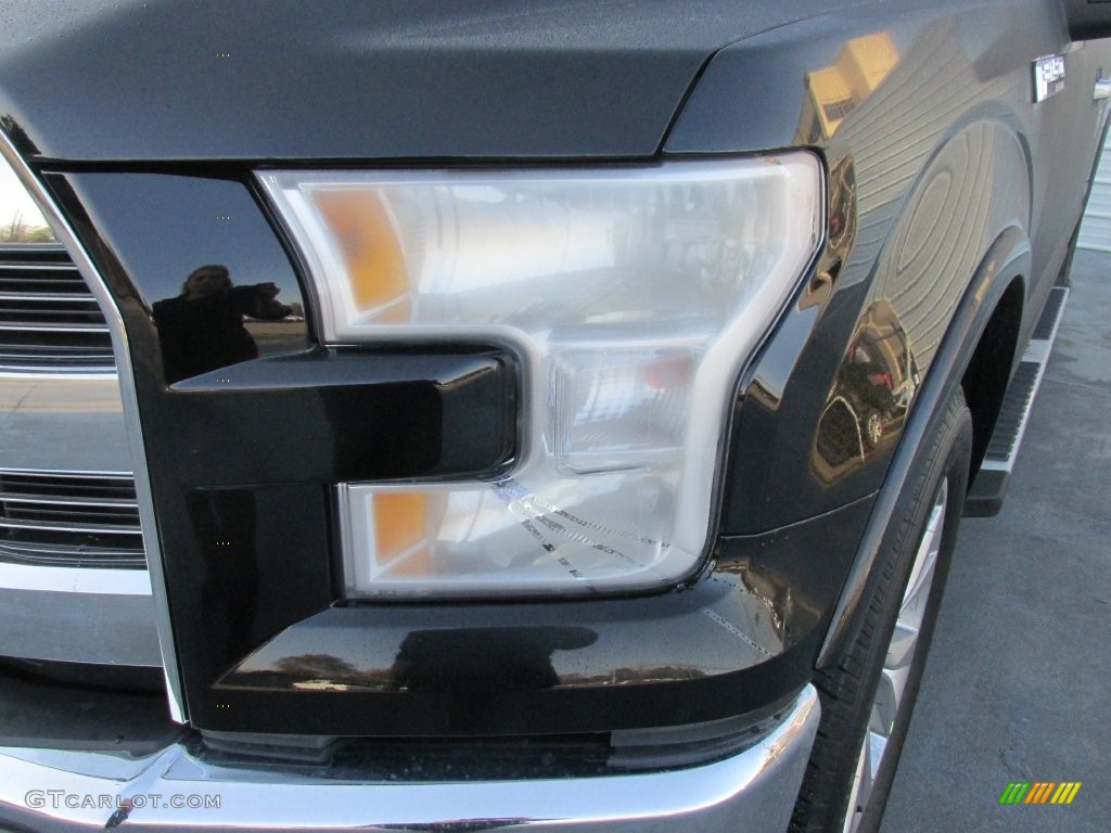 2016 F150 Lariat SuperCrew - Shadow Black / Black photo #9