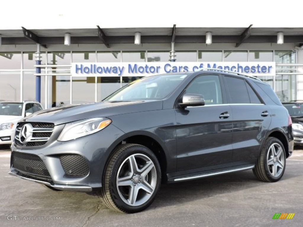 2016 GLE 350 4Matic - Steel Grey Metallic / Black photo #1