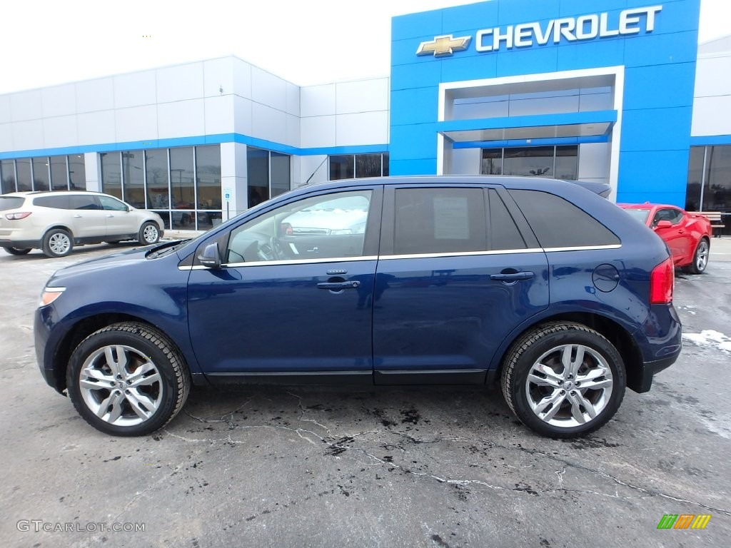 2012 Edge Limited AWD - Dark Blue Pearl Metallic / Charcoal Black photo #3