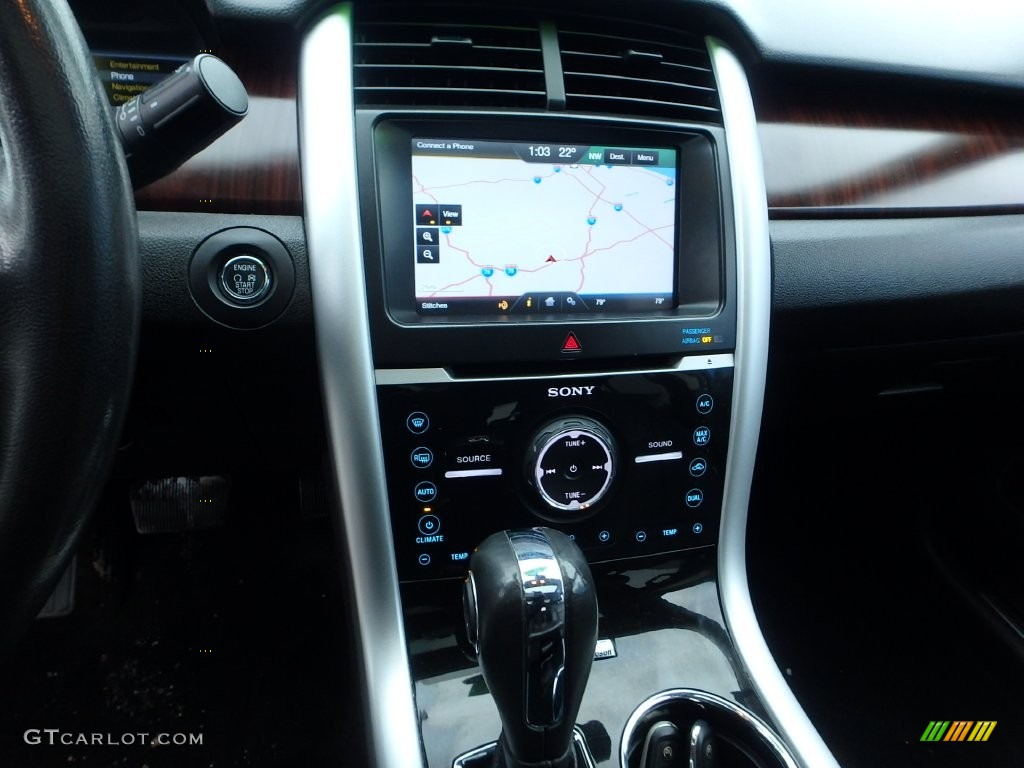 2012 Edge Limited AWD - Dark Blue Pearl Metallic / Charcoal Black photo #28