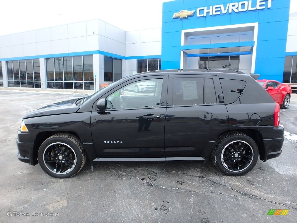 2009 Compass Sport - Brilliant Black Crystal Pearl / Dark Slate Gray/Medium Slate Gray photo #3