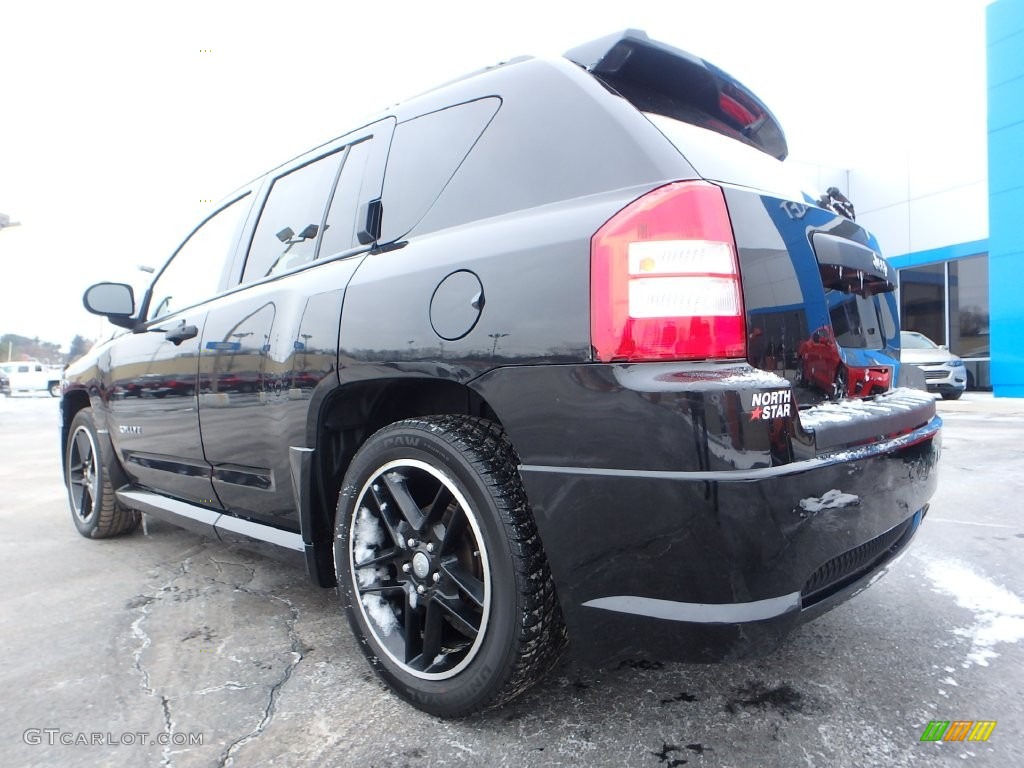 2009 Compass Sport - Brilliant Black Crystal Pearl / Dark Slate Gray/Medium Slate Gray photo #5