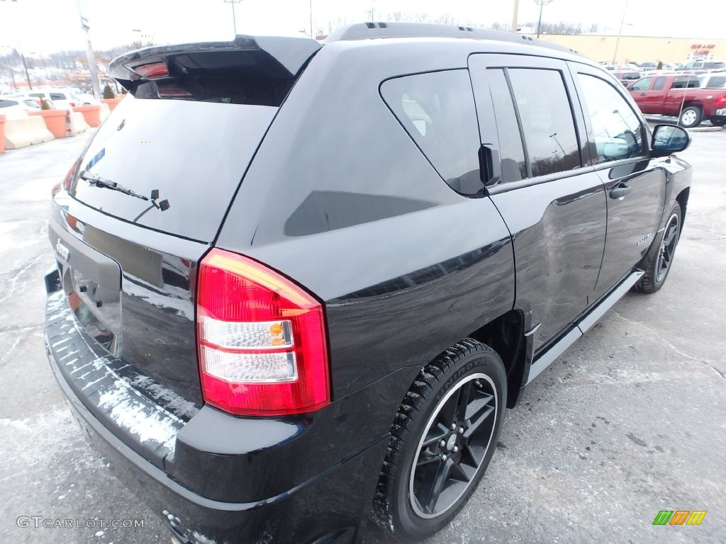 2009 Compass Sport - Brilliant Black Crystal Pearl / Dark Slate Gray/Medium Slate Gray photo #8