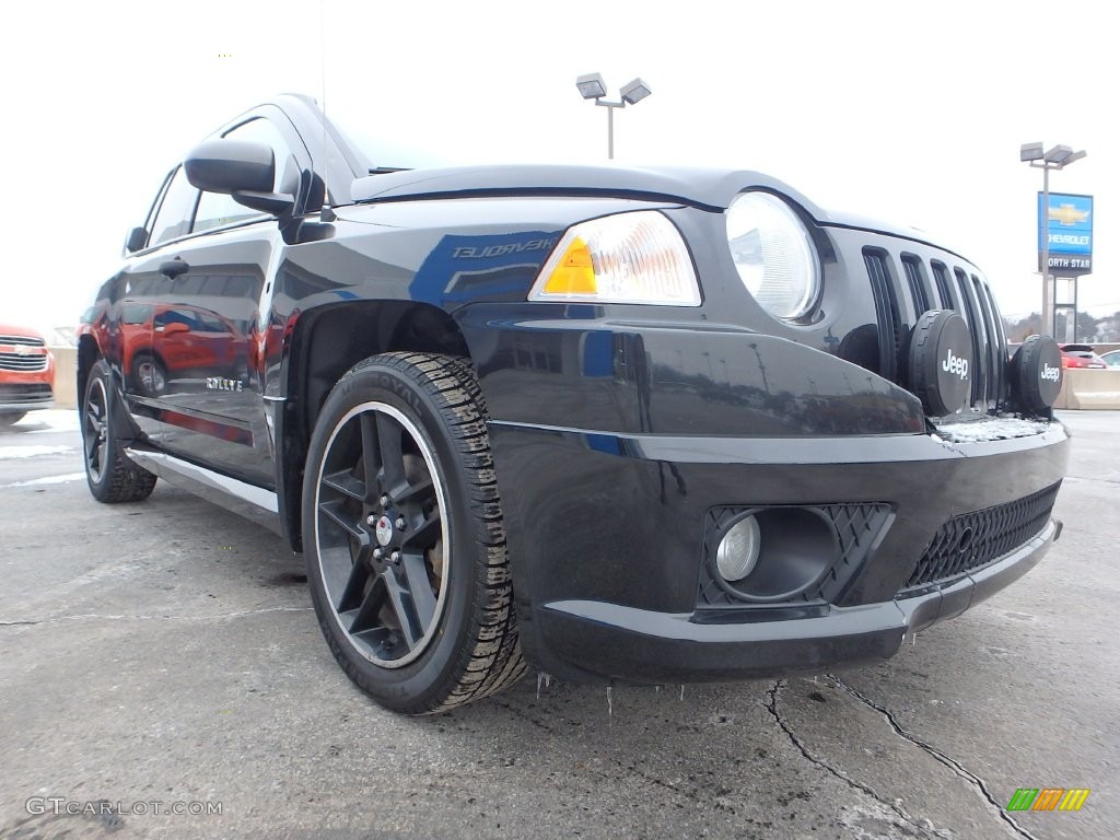 2009 Compass Sport - Brilliant Black Crystal Pearl / Dark Slate Gray/Medium Slate Gray photo #12