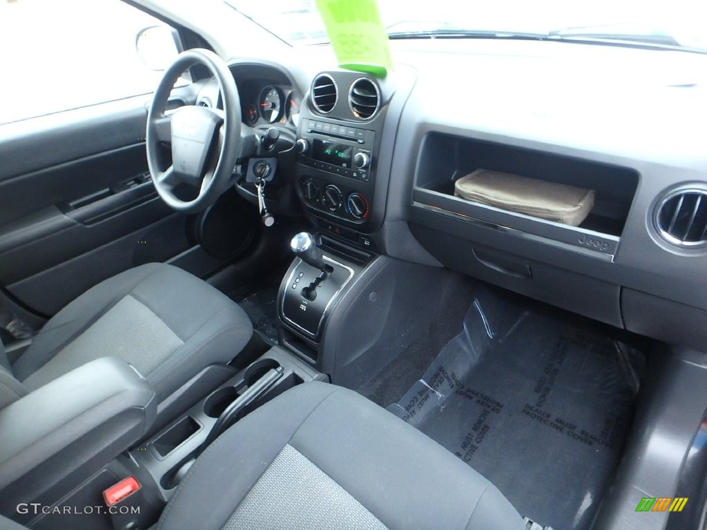 2009 Compass Sport - Brilliant Black Crystal Pearl / Dark Slate Gray/Medium Slate Gray photo #16