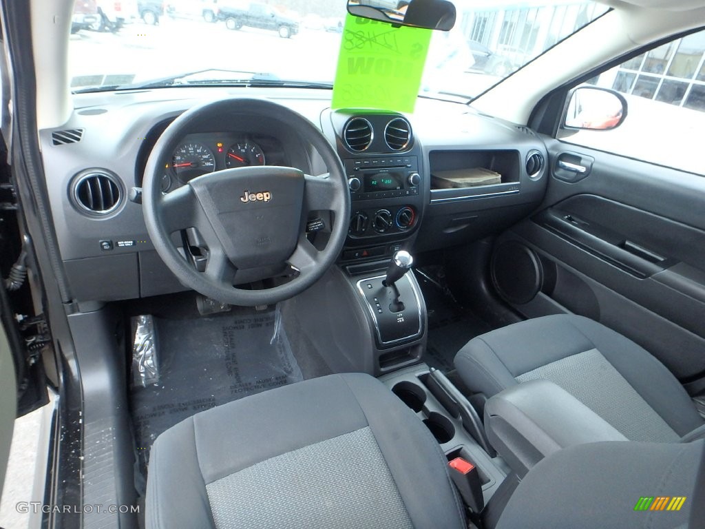 2009 Compass Sport - Brilliant Black Crystal Pearl / Dark Slate Gray/Medium Slate Gray photo #23