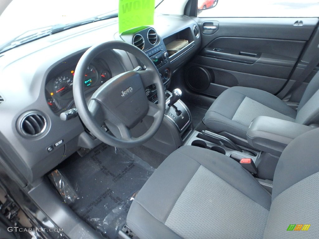 2009 Compass Sport - Brilliant Black Crystal Pearl / Dark Slate Gray/Medium Slate Gray photo #26