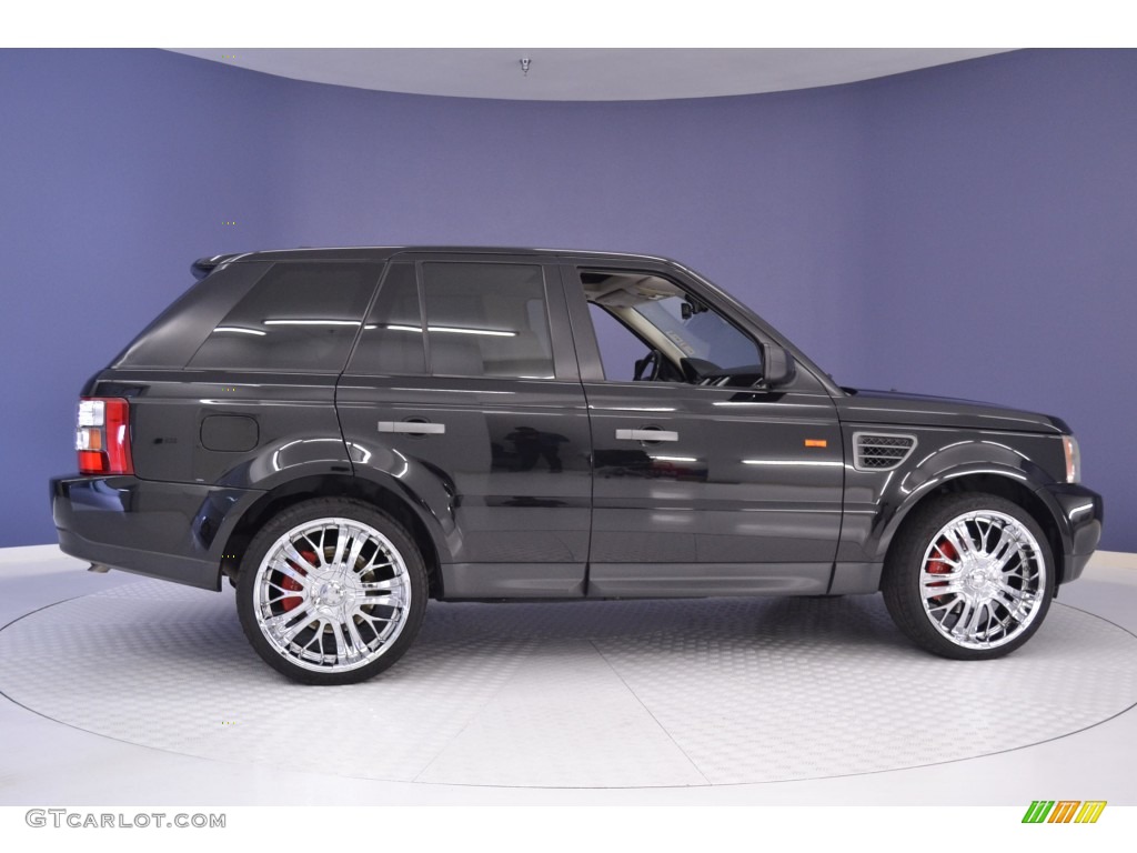 2007 Range Rover Sport HSE - Java Black Pearl / Alpaca Beige photo #8