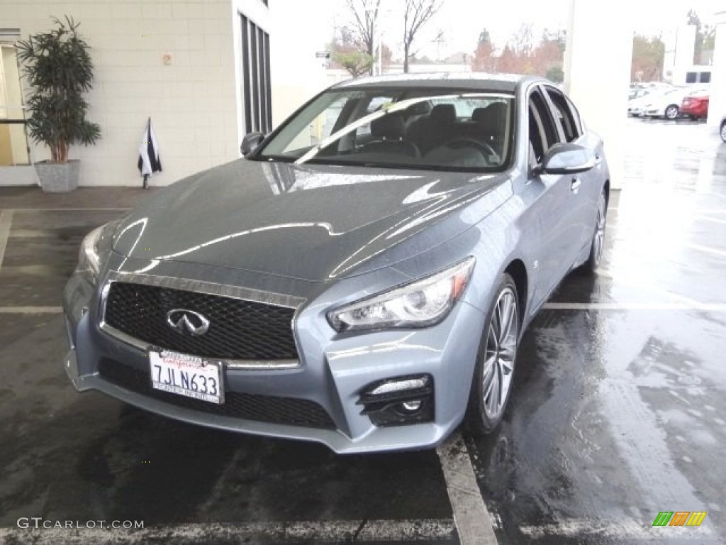 2015 Q50 S 3.7 - Hagane Blue / Graphite photo #1