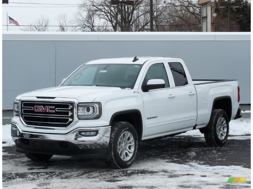 2016 Sierra 1500 SLE Double Cab 4WD - Summit White / Jet Black photo #1