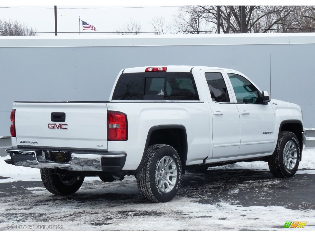 2016 Sierra 1500 SLE Double Cab 4WD - Summit White / Jet Black photo #2