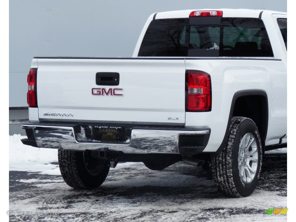 2016 Sierra 1500 SLE Double Cab 4WD - Summit White / Jet Black photo #3