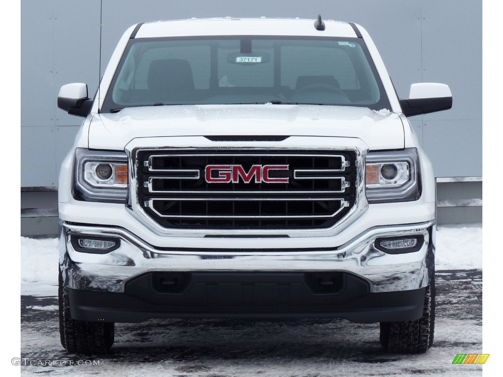 2016 Sierra 1500 SLE Double Cab 4WD - Summit White / Jet Black photo #4