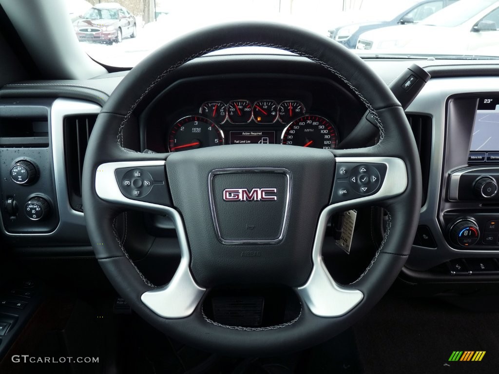 2016 Sierra 1500 SLE Double Cab 4WD - Summit White / Jet Black photo #9