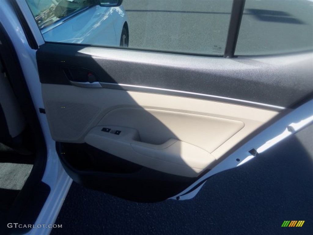 2017 Elantra Limited - White / Beige photo #15