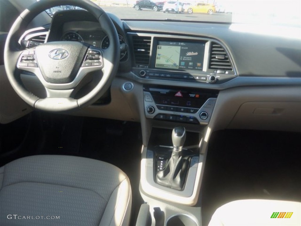 2017 Elantra Limited - White / Beige photo #17