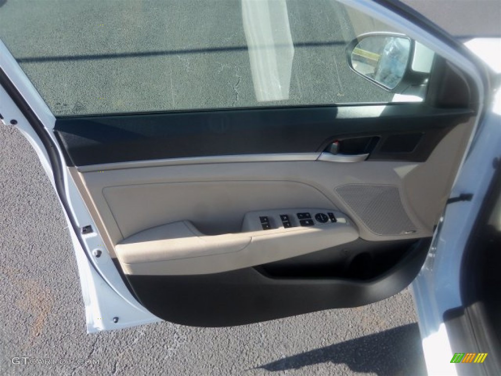 2017 Elantra Limited - White / Beige photo #22