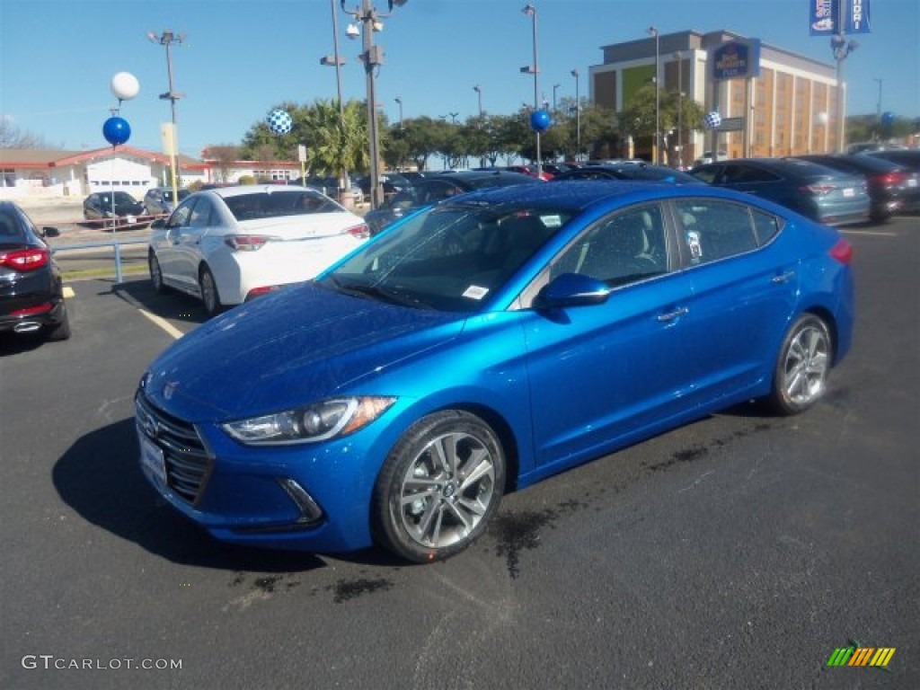 Electric Blue 2017 Hyundai Elantra Limited Exterior Photo #110284779