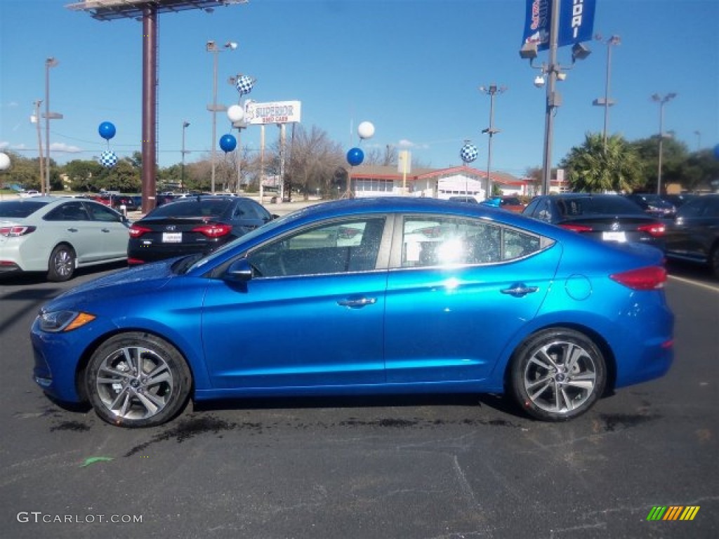 2017 Electric Blue Hyundai Elantra Limited 110275825 Photo 8 2017 Elantra Limited Electric Blue Gray Photo 8