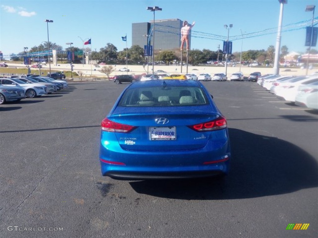 2017 Elantra Limited - Electric Blue / Gray photo #10