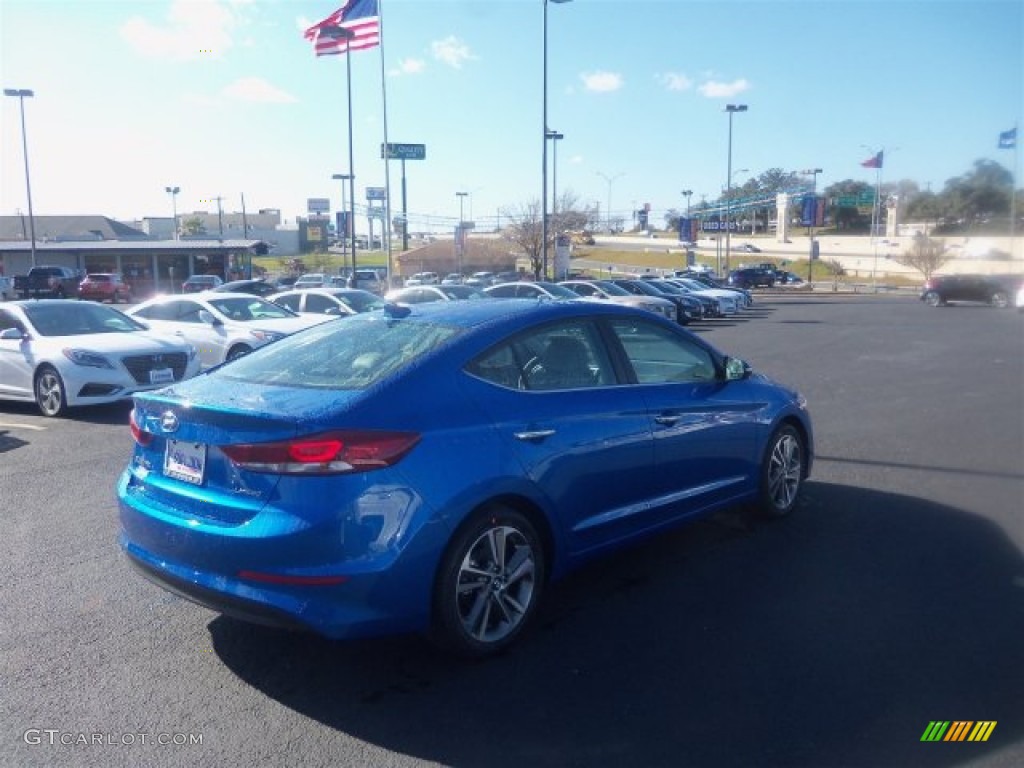 2017 Elantra Limited - Electric Blue / Gray photo #11