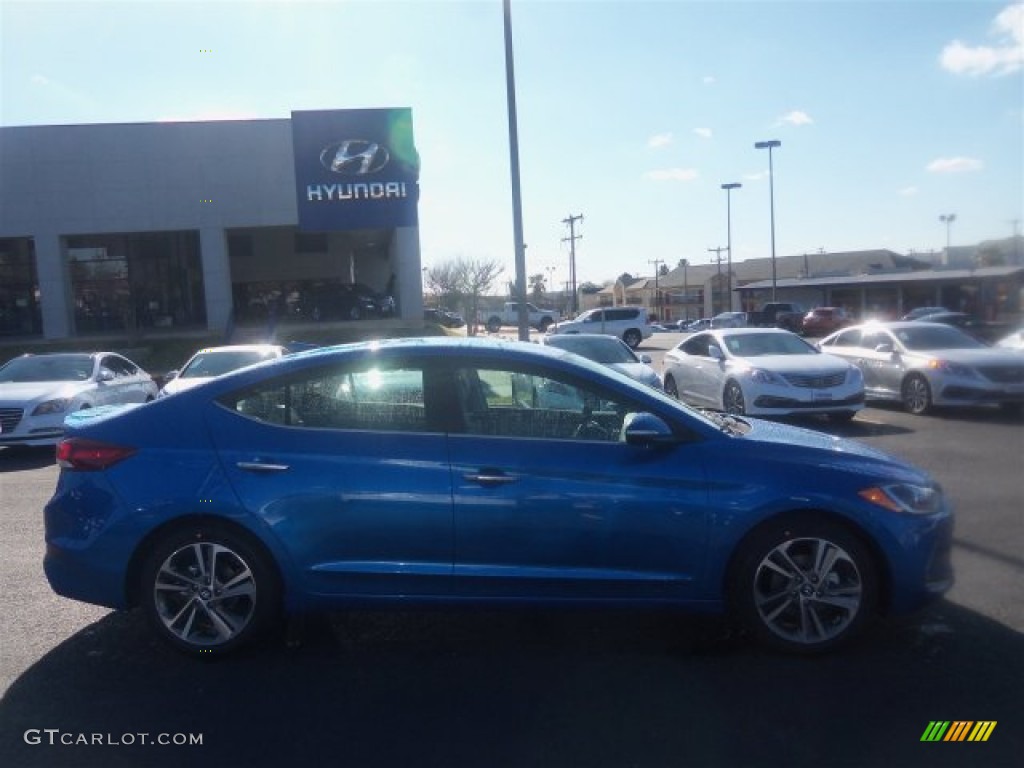 2017 Elantra Limited - Electric Blue / Gray photo #12