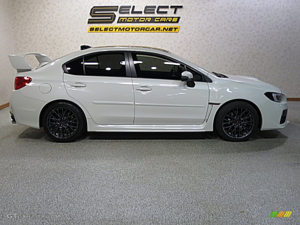 2015 WRX STI Limited - Crystal White Pearl / Carbon Black photo #4