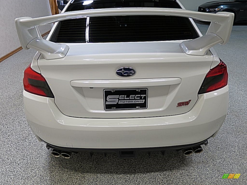 2015 WRX STI Limited - Crystal White Pearl / Carbon Black photo #5