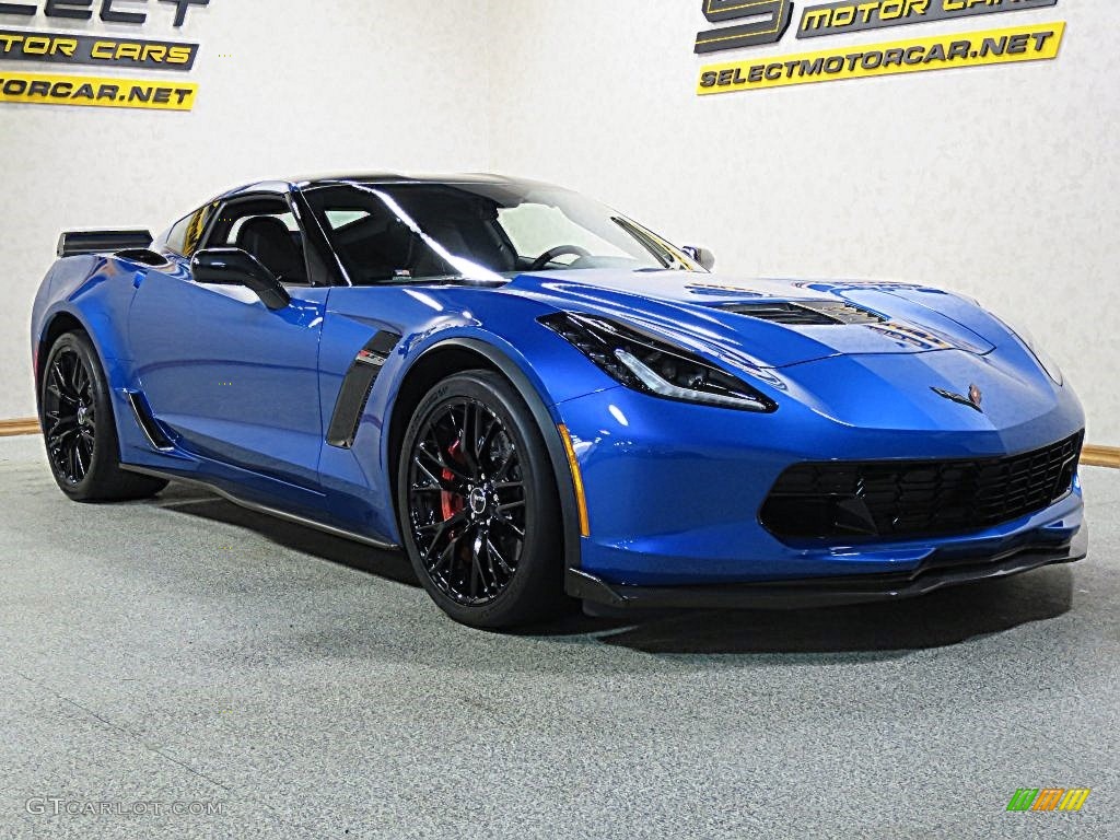 2015 Corvette Z06 Coupe - Laguna Blue Tintcoat / Jet Black photo #2