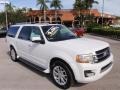 2015 White Platinum Metallic Tri-Coat Ford Expedition EL Limited  photo #1