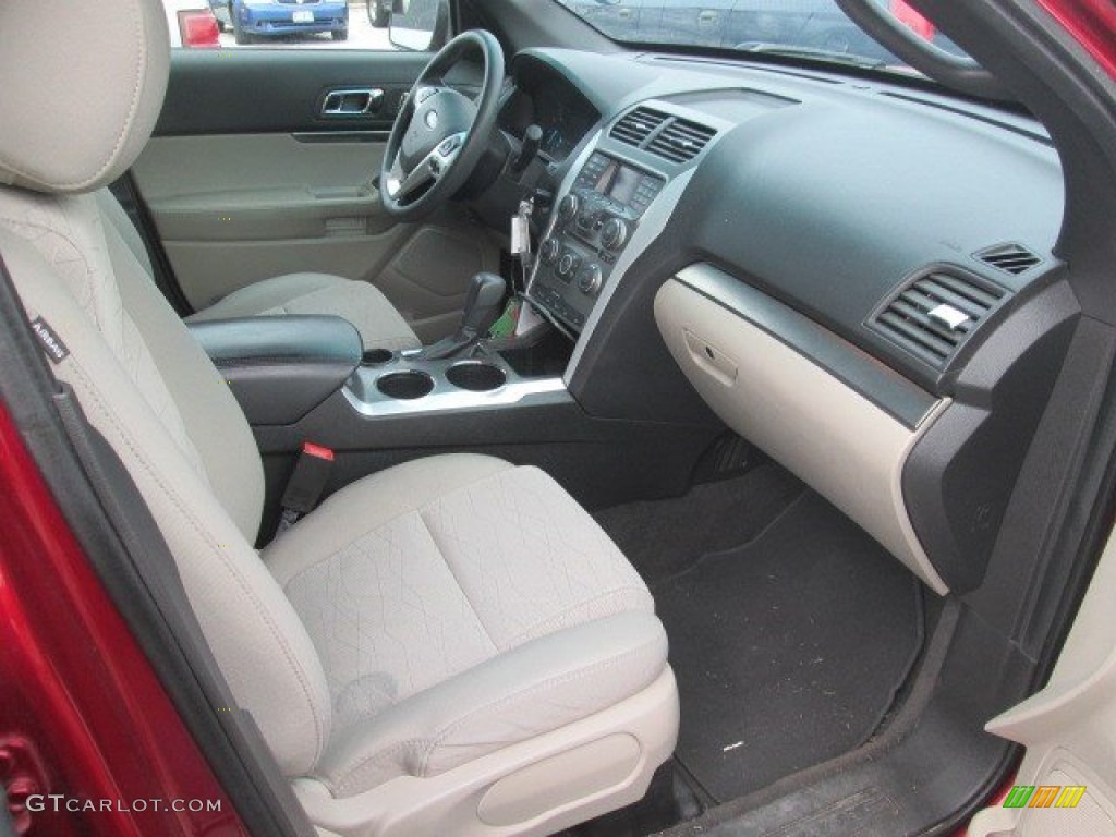 2013 Explorer FWD - Ruby Red Metallic / Medium Light Stone photo #3