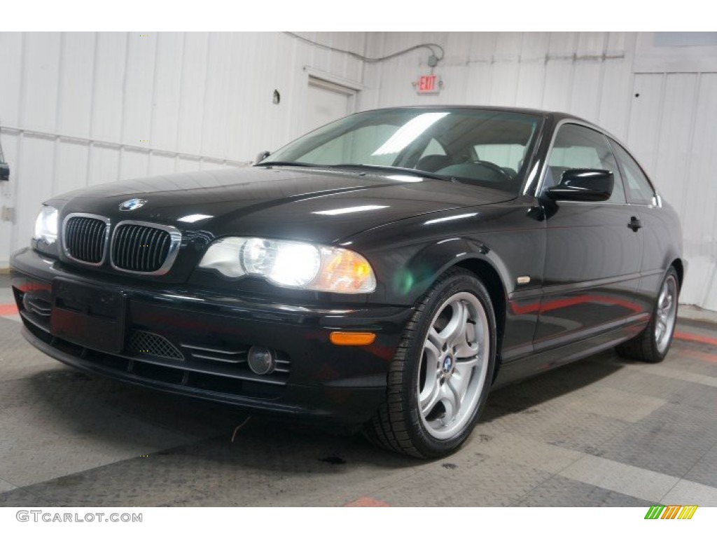 2003 3 Series 330i Coupe - Jet Black / Black photo #3