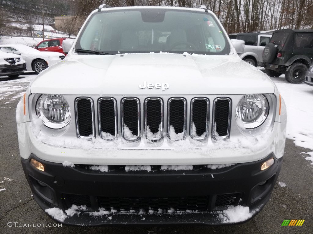 2016 Renegade Limited 4x4 - Alpine White / Bark Brown/Ski Grey photo #7