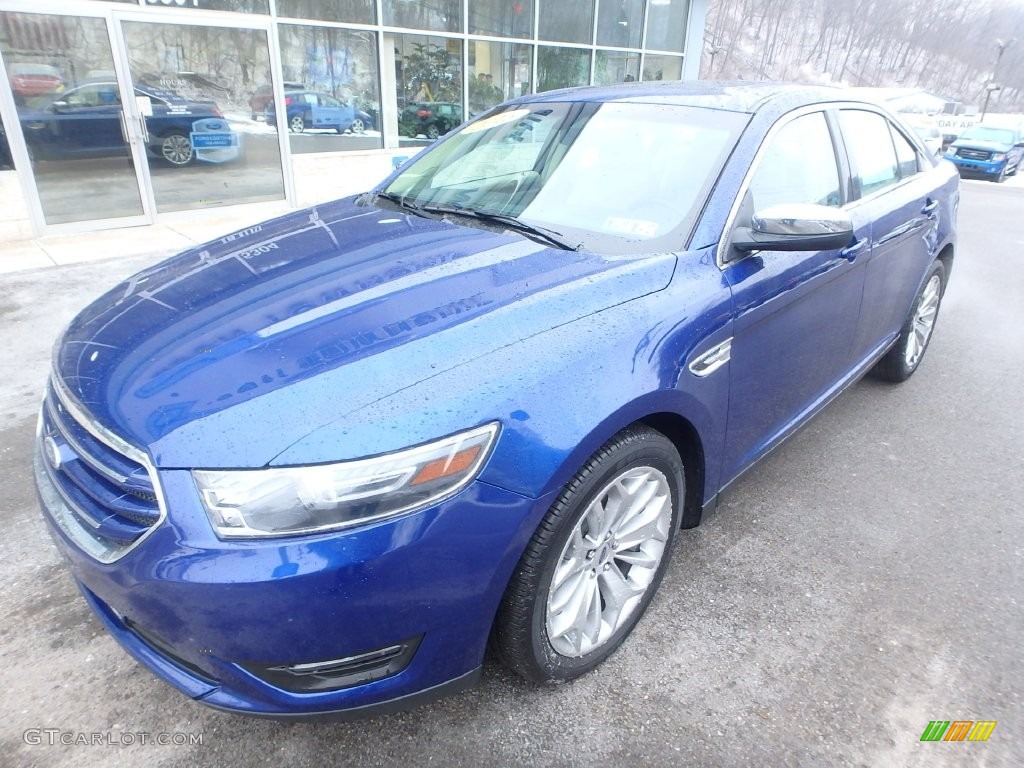 2015 Taurus Limited - Deep Impact Blue Metallic / Dune photo #9