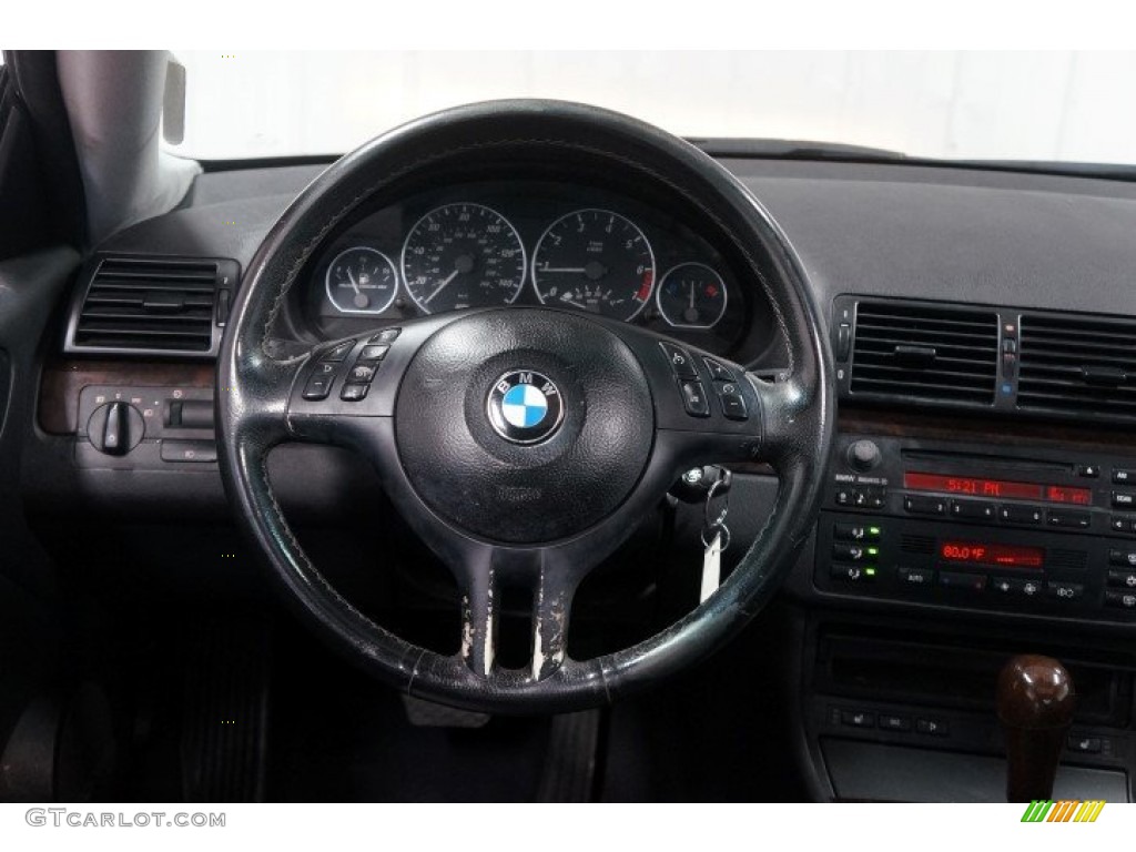 2003 3 Series 330i Coupe - Jet Black / Black photo #27